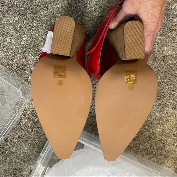 Jeffrey Campbell Red Patent Western Cutout Ankle Boots - Picture 11 of 12